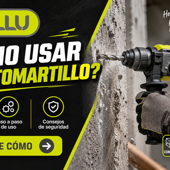 Como usar un rotomartillo