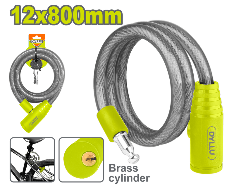 Candado Guaya 12Mm X 8M  Dyllu (Dtbk1108)