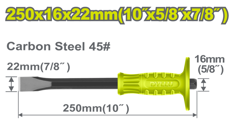 Cincel Plano 7/8" X 10"  Dyllu (Dtcc1301)