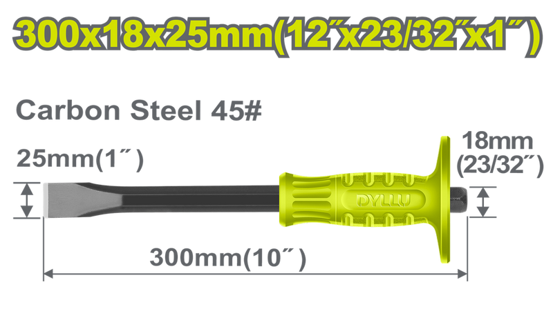 Cincel Plano 1" X 10"Dyllu (Dtcc1302)