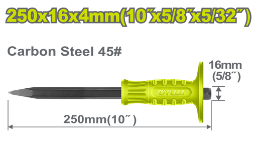 Cincel De Punta  5/32" X 10" Dyllu (Dtcc1303)