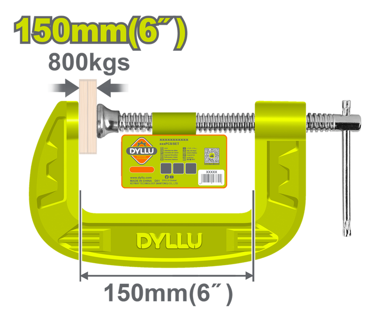 PRENSA EN C 6" DYLLU (DTCP1106)