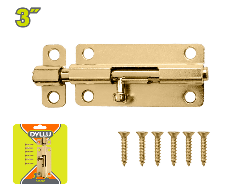 Pasador 3" Latonado Dyllu (Dtcx1K03)