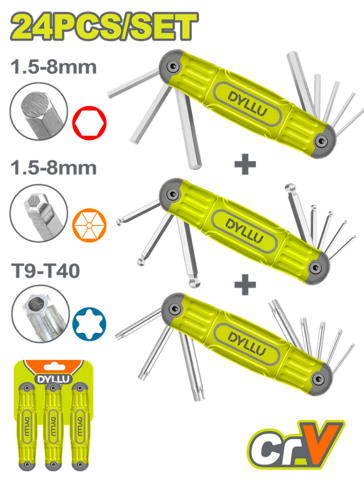 Juego De Llaves Torx-Alem X 3 Pzs Dyllu (Dthk4203)