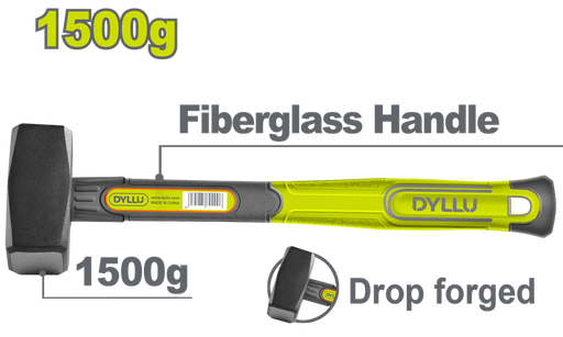 Porra 3 Lb Mango Fibra De Vidrio  Dyllu (Dthm2315)
