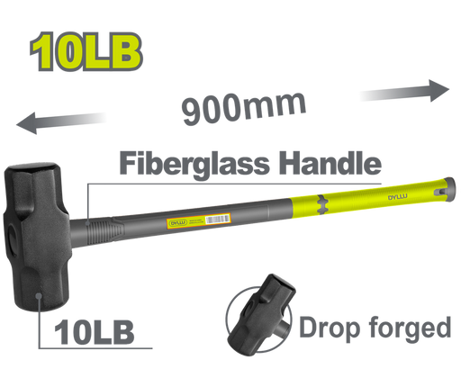 Porra 10 Lb Mango Fibra De Vidrio Dyllu (Dthm4310)