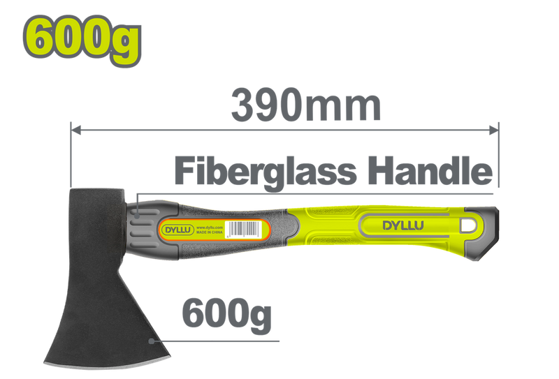 Hacha 600G Mango De Fibra De Vidrio Dyllu (Dthm6306)