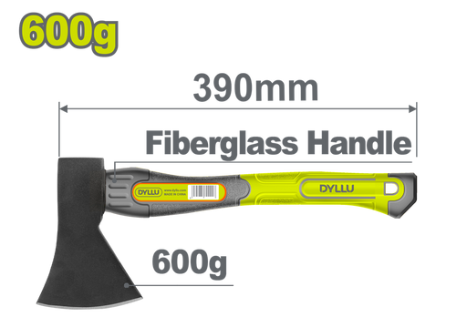 Hacha 600G Mango De Fibra De Vidrio Dyllu (Dthm6306)