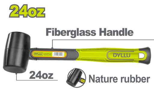 Martillo Chipote  24Oz Mango Fibra De Vidrio  Dyllu (Dthm7306)