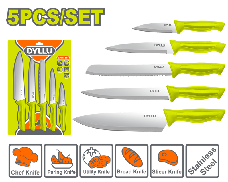 Juego De Cuchillos Para Cocina X 5 Pcs Dyllu (Dtkk1K51)