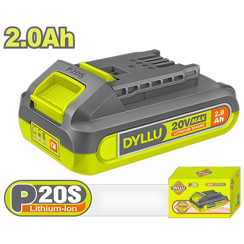 Bateria 20V 2.0Ah Ion Lithium  Dyllu (Dtlbp520)