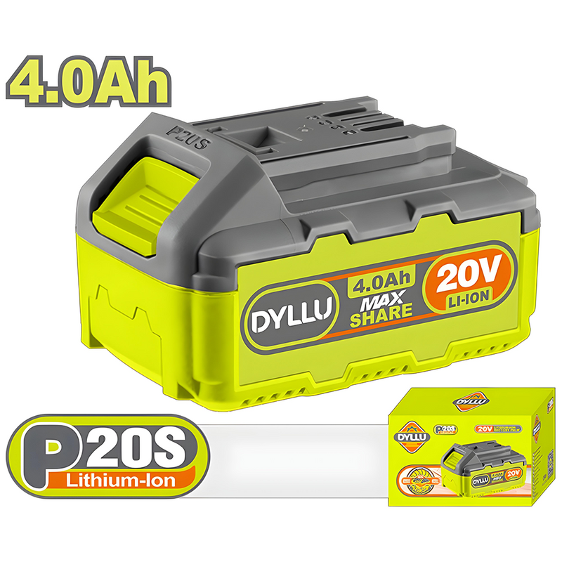 Bateria 20V 4.0Ah Ion Lithium  Dyllu (Dtlbp540)