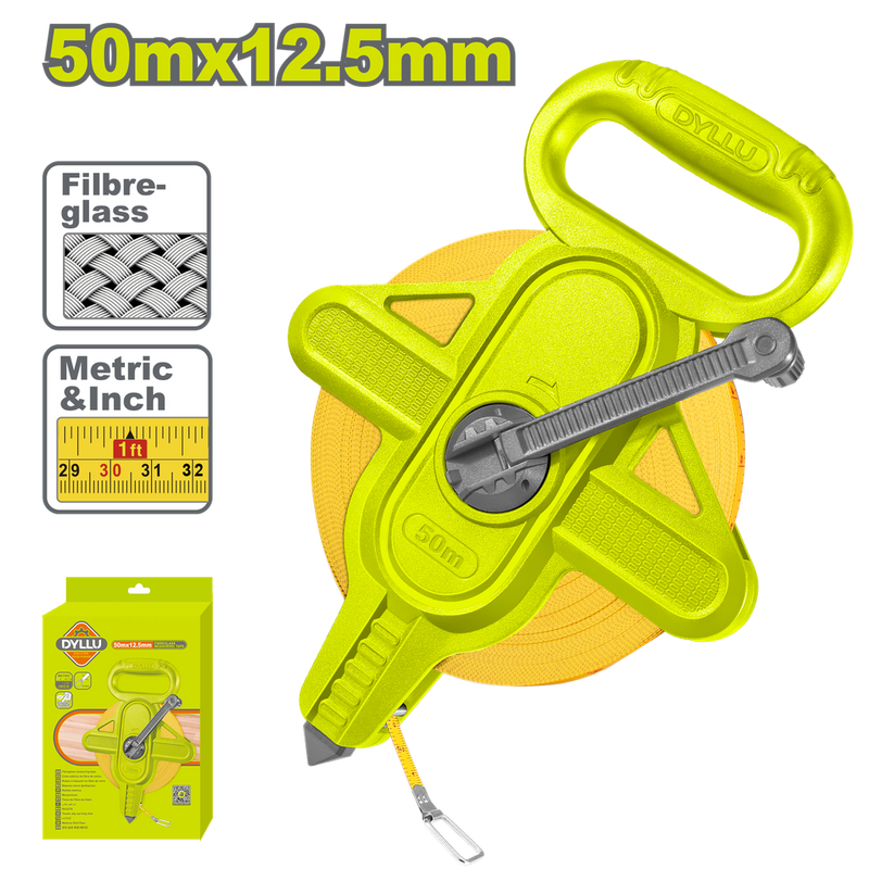 Decametro 50Mts Fibra De Vidrio Dyllu (Dtmt2550)