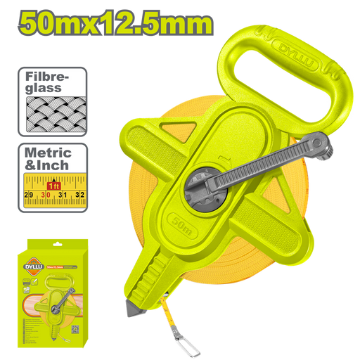 Decametro 50Mts Fibra De Vidrio Dyllu (Dtmt2550)