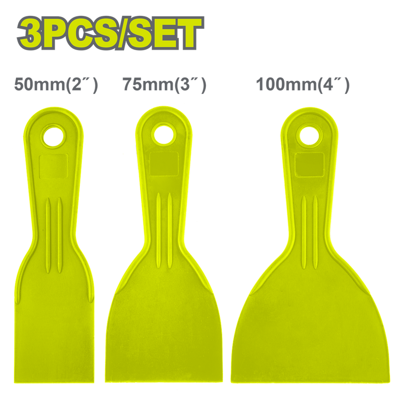 Juego De Espátulas De Plástico X 3 Pzs  (Dtpt3133)