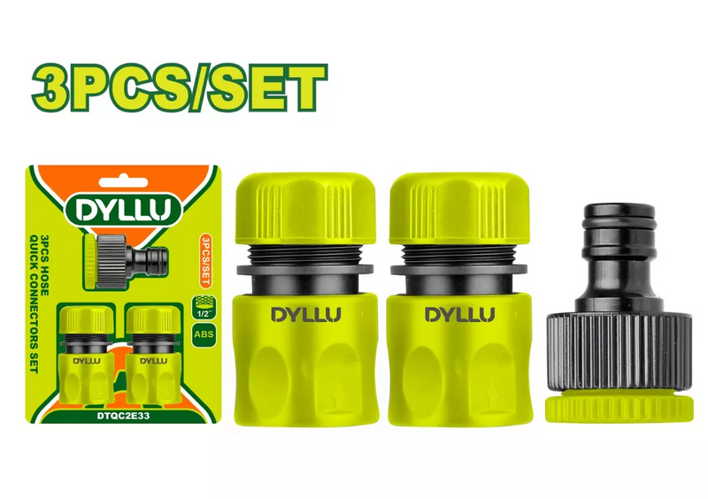 Juego De Conectores Rápidos Para Manguera X 3 Pzs Dyllu (Dtqc2E33)