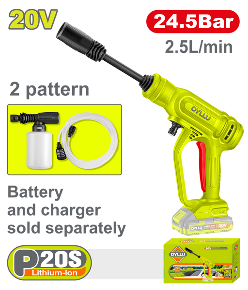Hidrolavadora Inalambrica 20V Portatil Bateria Y Cargador No Incluido  Dyllu  (Dtqx0120)