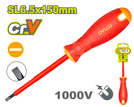 Destornillador (-)  6" Aislado 1000V Dyllu (Dtsd7266)