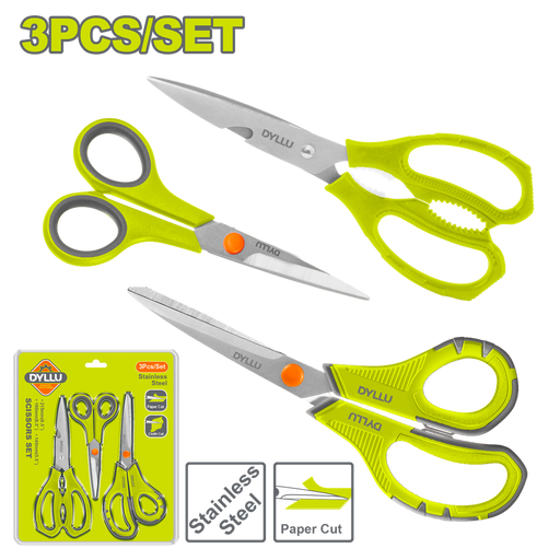 Juego De Tijeras X 3 Pzs  Dyllu (Dtsx4603)