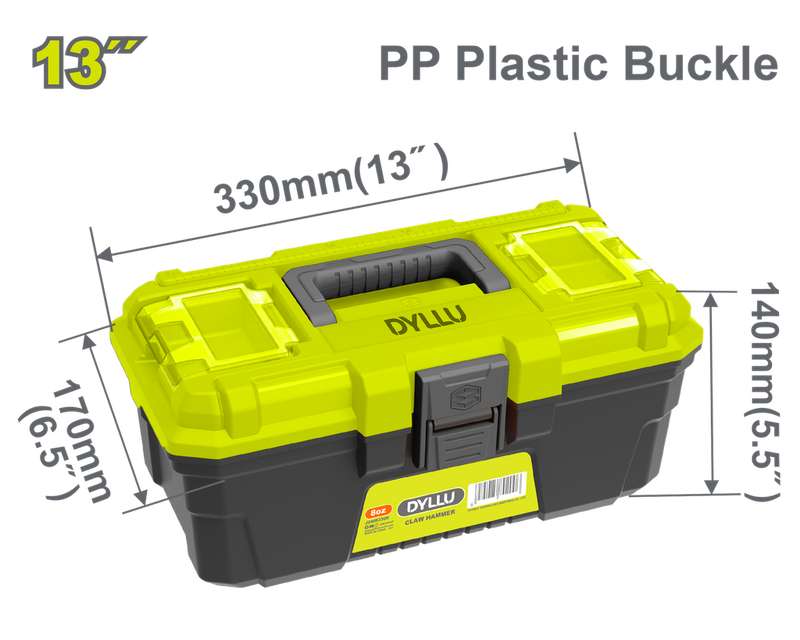 Caja De Herramienta 13" Plástica Dyllu (Dttb1313)