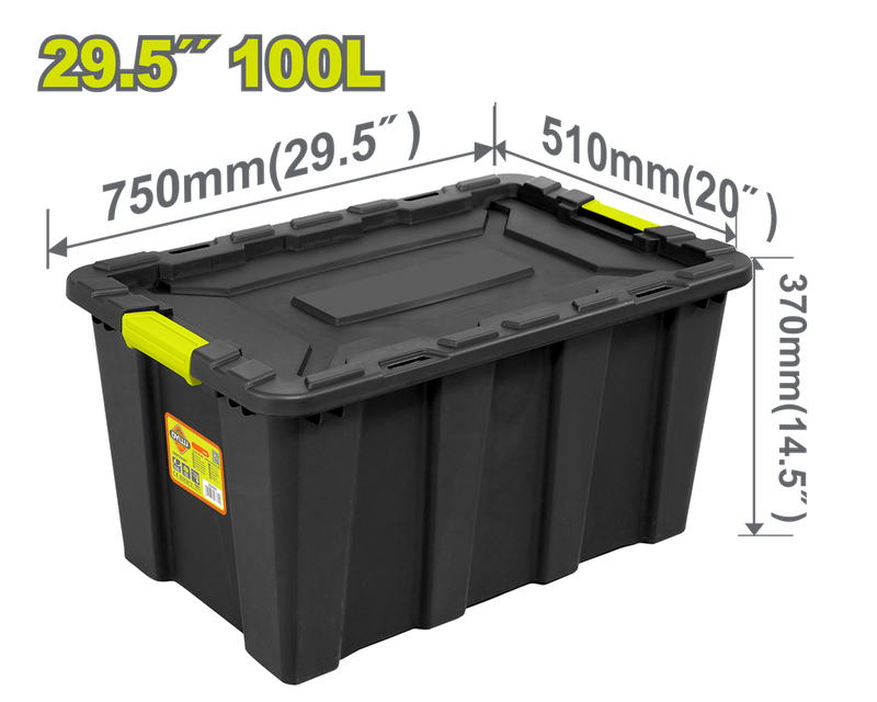 Caja De Almacenaje  Plástica 29.5" 100L Dyllu (Dttb331B)