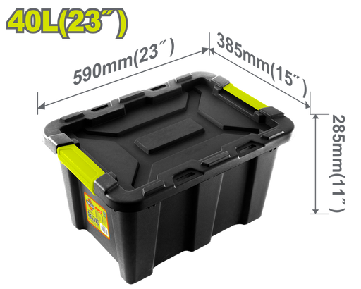 Caja De Almacenaje  Plástica 23" 40L Dyllu (Dttb3340)