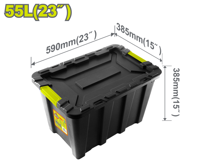 Caja De Almacenaje  Plástica 23" 55L Dyllu (Dttb3355)