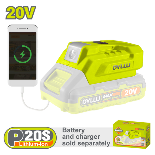 Cargador Usb 20V Para Celulares Y Otros Equipos Bateria Y Cargador No Incluido Dyllu (Dtucp118)