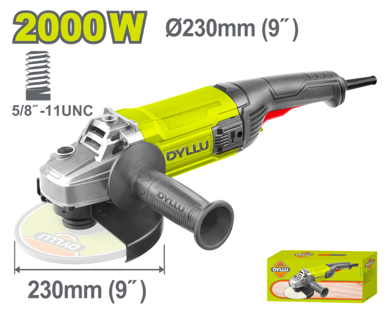 PULIDORA 9" INDUSTRIAL 2000W 120V DYLLU (UDTAG852001)