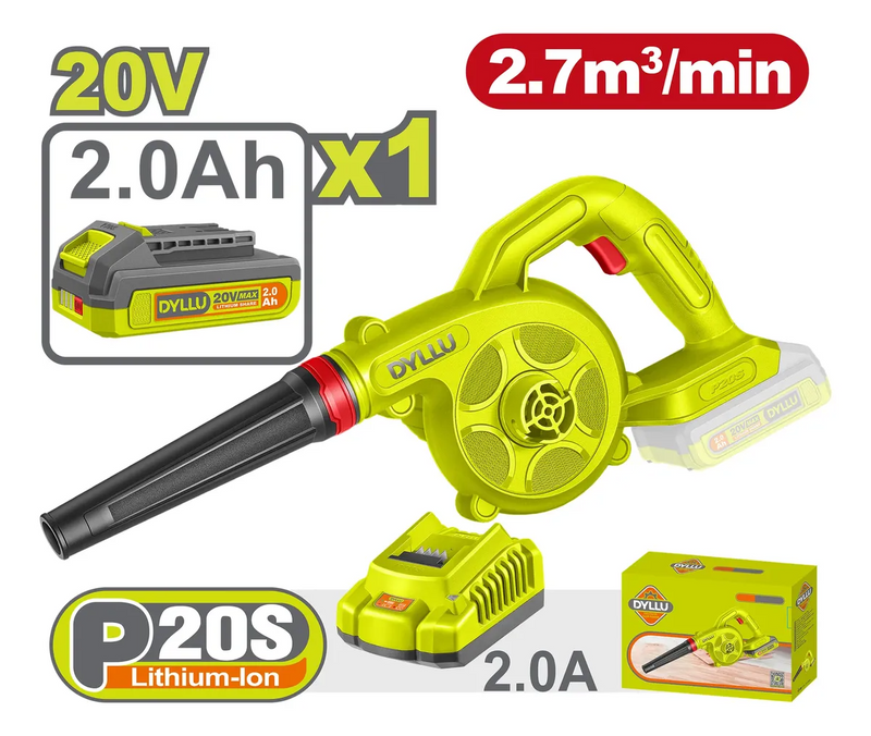 SOPLADORA INALAMBRICA 20V  INCLUYE 1 BATERIA 2.0AH Y 1 CARGADOR 20V SUPER TOTAL (UTABLI200281)