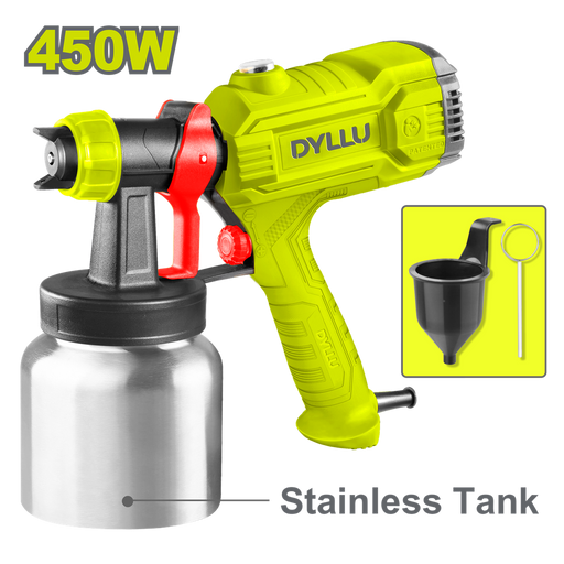 Pistola Pintar Electrica 800Ml 450W Vaso Metalico Dyllu (Udteg1A02)