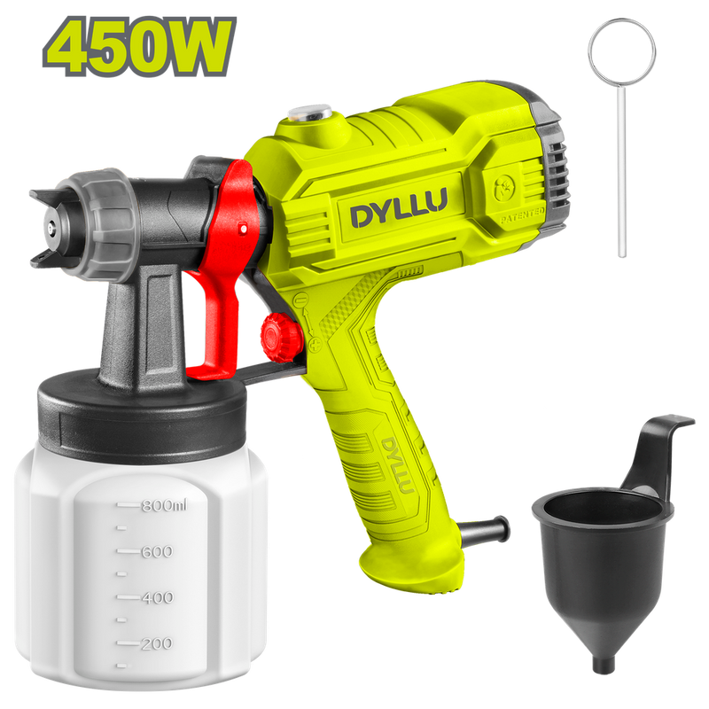 Pistola Pintar Electrica 800Ml 450W Dyllu (Udteg1A45)