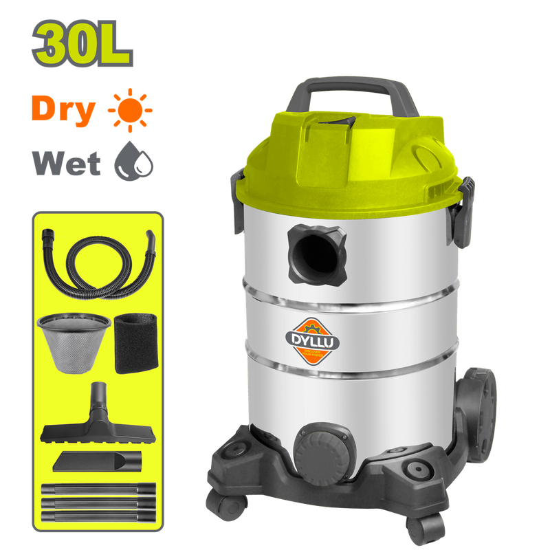 Aspiradora Y Sopladora Para Humedo Y Seco 30L 1100W Incluye Accesosiros Dyllu (Udtvr4A30)