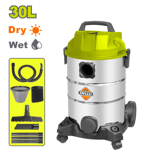 Aspiradora Y Sopladora Para Humedo Y Seco 30L 1100W Incluye Accesosiros Dyllu (Udtvr4A30)